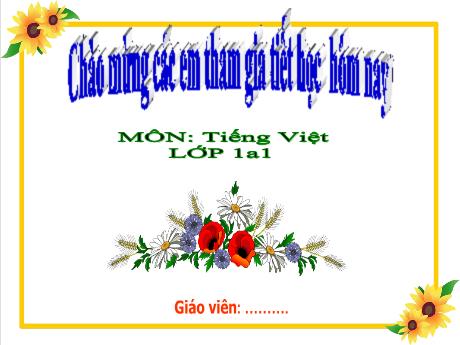 Bài giảng Tiếng Việt 1 - Bài 57: Anh, ênh, inh