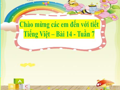 Bài giảng Tiếng Việt 2 (Kết nối tri thức) - Bài 14: Em học vẽ
