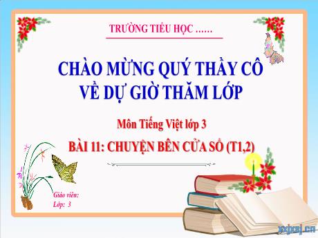 Bài giảng Tiếng Việt 3 (Kết nối tri thức) - Bài 11: Chuyện biên cửa sổ (Tiết 1+2)