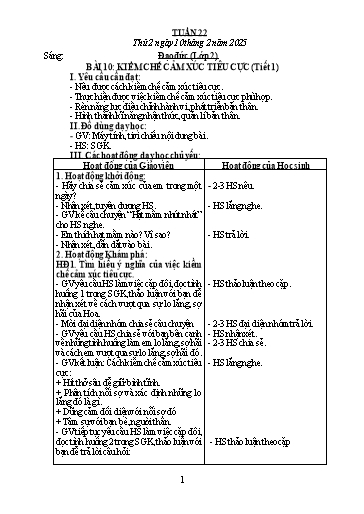 Giáo án Đạo đức + Tiếng Việt Lớp 2+3 - Tuần 22 - Năm học 2024-2025