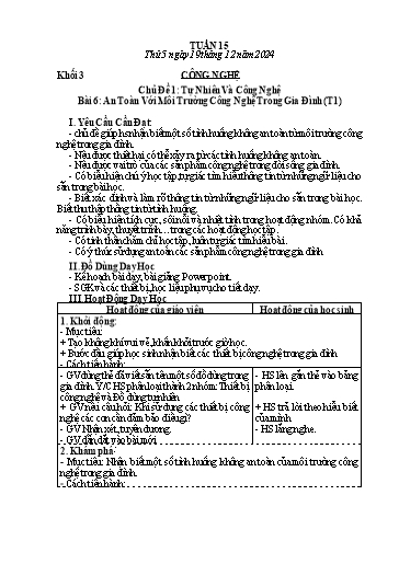 Giáo án Mĩ thuật + Giáo dục thể chất Lớp 1+2+3 (Kết nối tri thức) - Tuần 15 - Năm học 2024-2025