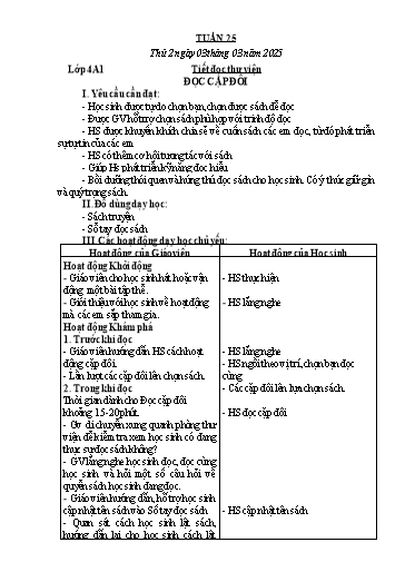 Giáo án Toán + Tiếng Việt + Tự nhiên và Xã hội Lớp 1+3+4 - Tuần 25 - Năm học 2024-2025